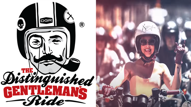 Distinguished Gentlemans Ride Logo and Lady Rider